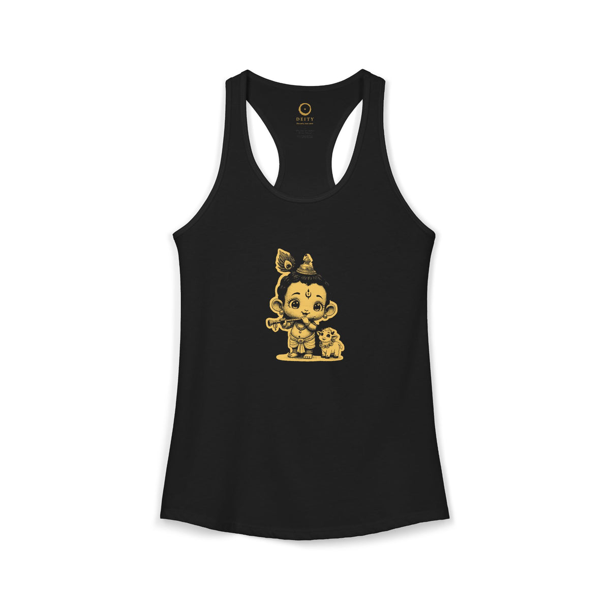 Krishna: Holder of the Flute — Women's Racerback Tank