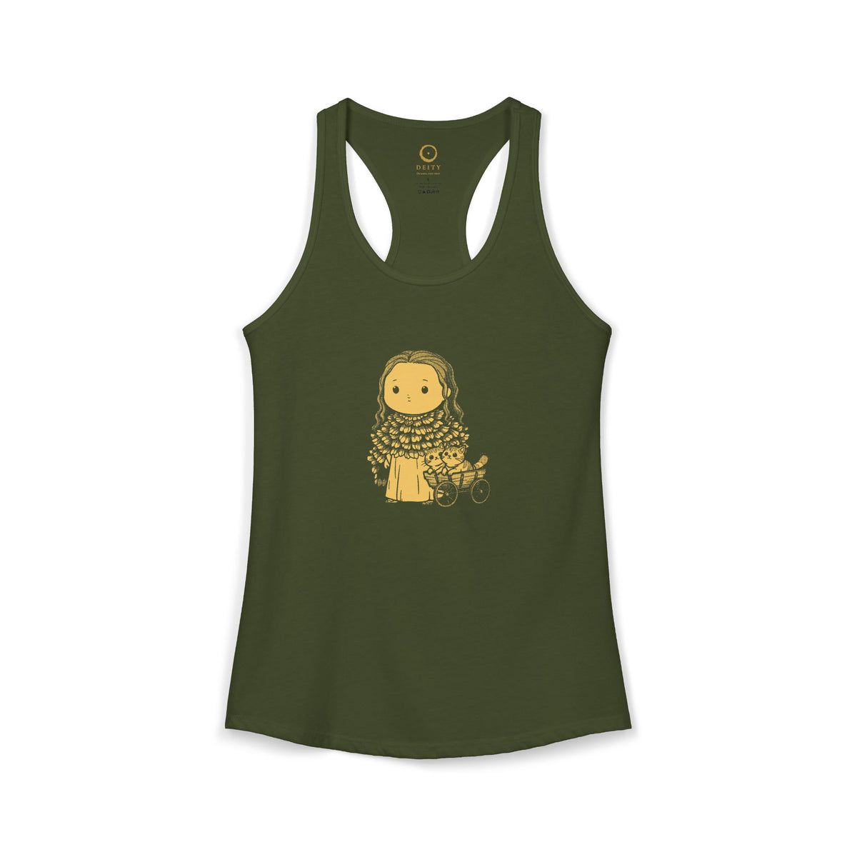 Freyja: Cats at the Reins — Women's Racerback Tank