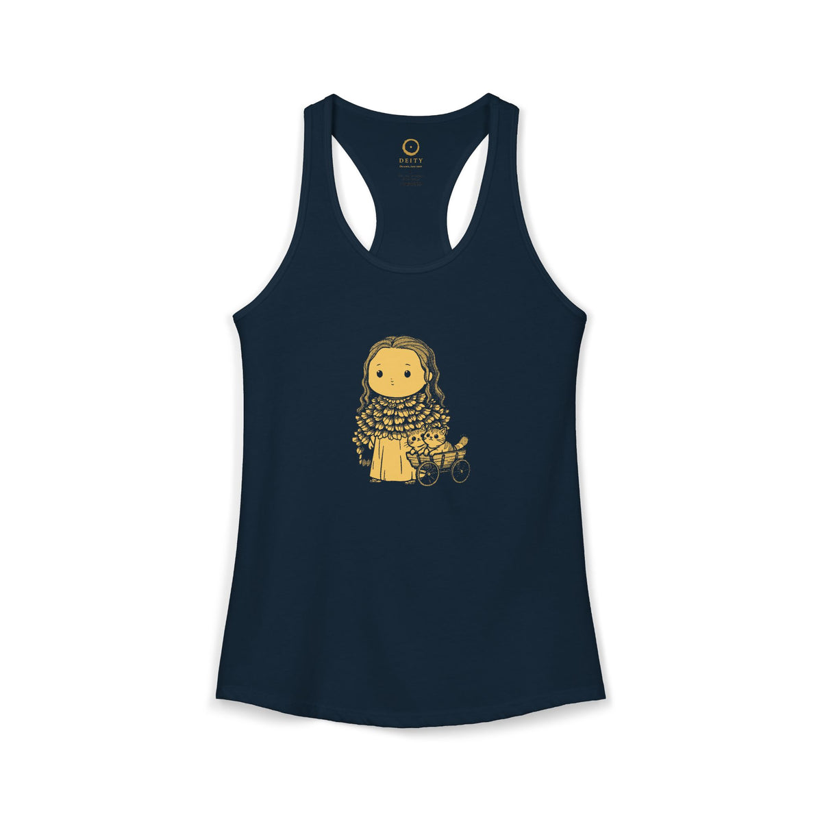 Freyja: Cats at the Reins — Women's Racerback Tank