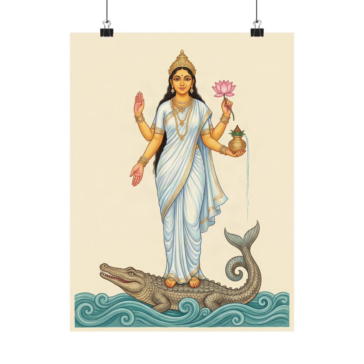 Ganga: Rider of the Makara — Art Print