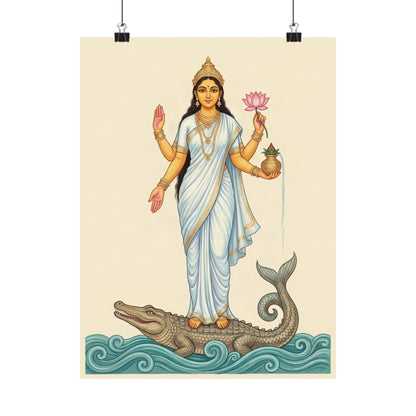 Ganga: Rider of the Makara — Art Print