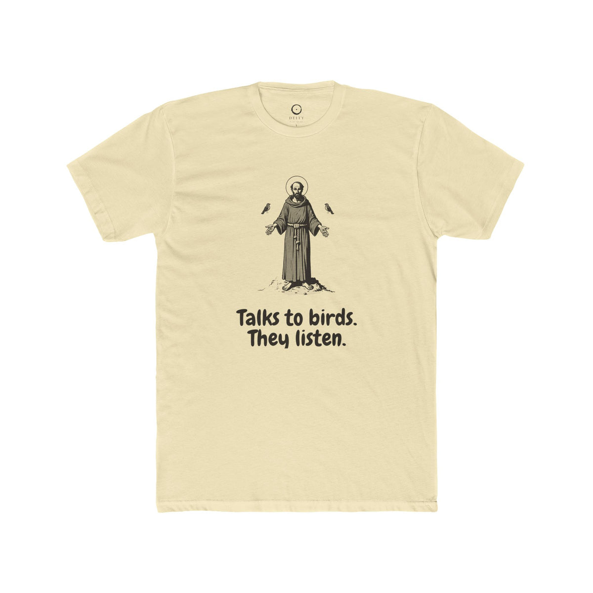 St Francis of Assisi: Patron Saint of Ecology — One-Ink T-Shirt