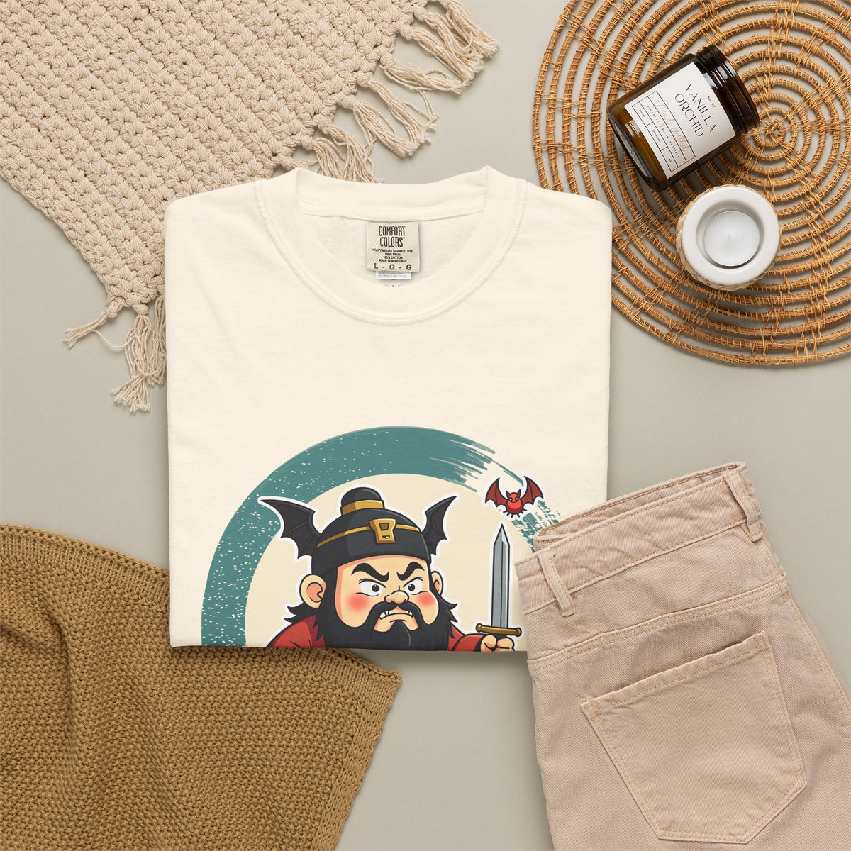 Zhong Kui: Bringer of the Five Blessings — Garment-Dyed T-Shirt