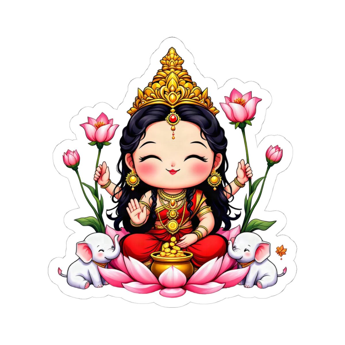 Lakshmi: She of the Lotus — Sticker