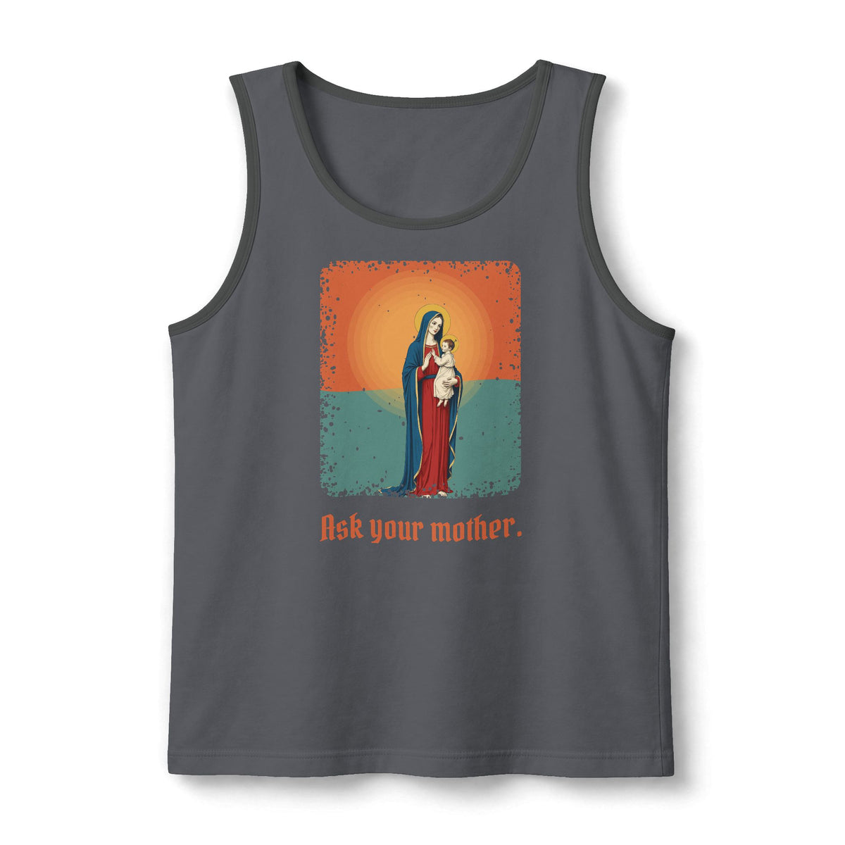 The Virgin Mary: Seat of Wisdom — Unisex Muscle Tank