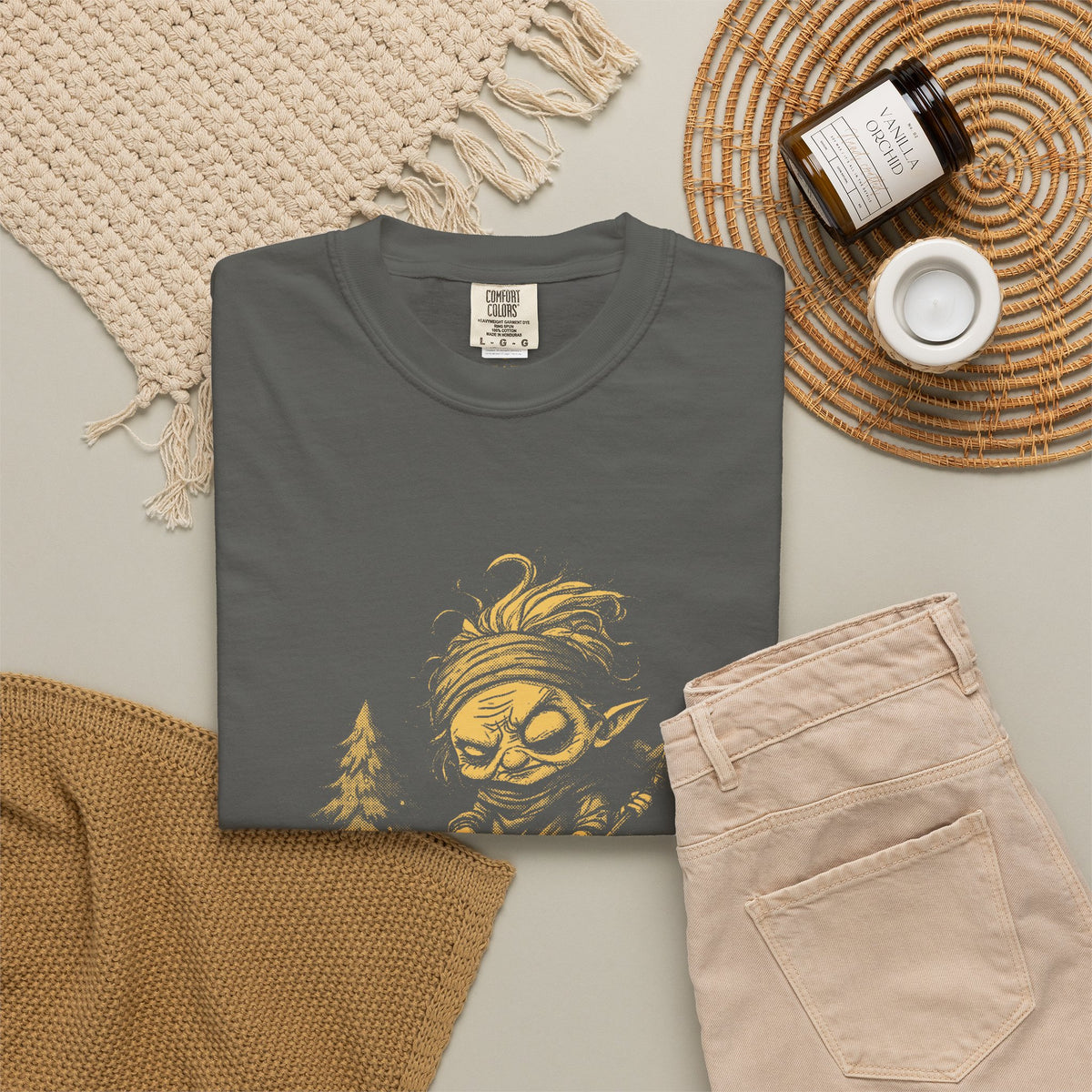 Baba Yaga · “Polite visitors welcome.” — Garment-Dyed One-Ink Tee