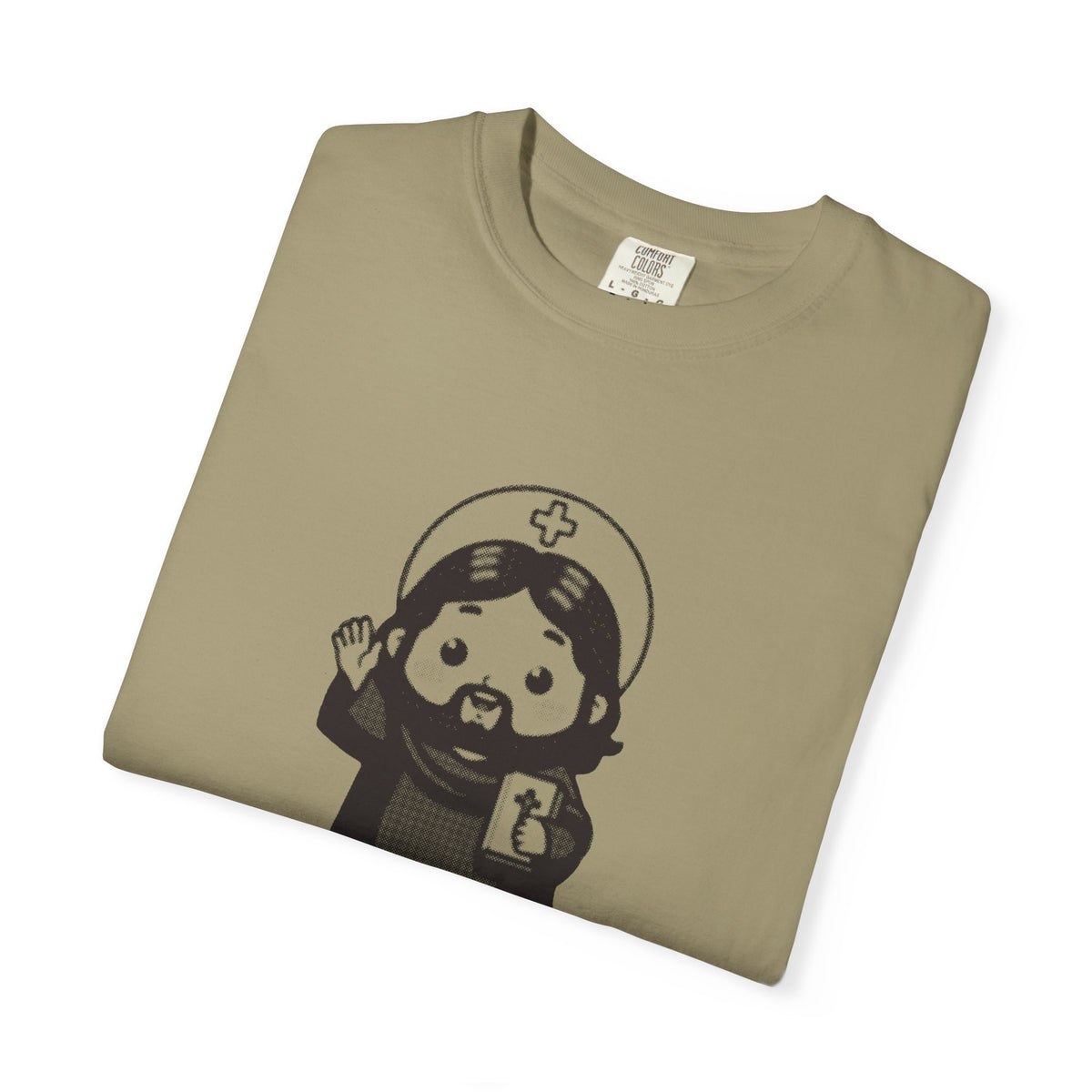 Jesus Christ · “How long must I put up with you?” — Garment-Dyed One-Ink Tee
