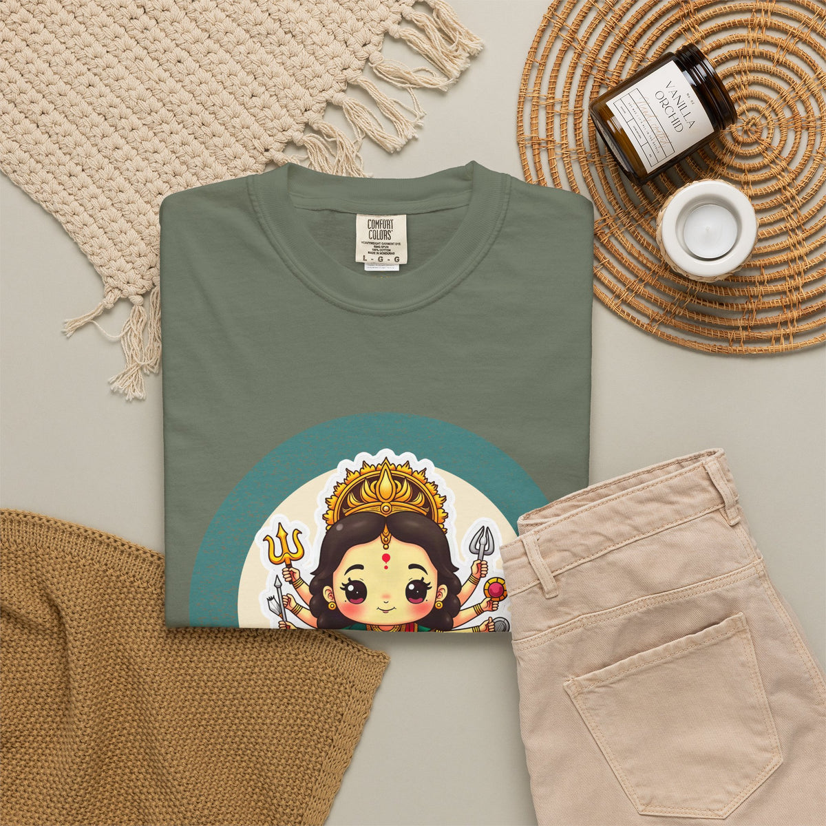 Durga · “Every god chipped in.” — Garment-Dyed T-Shirt