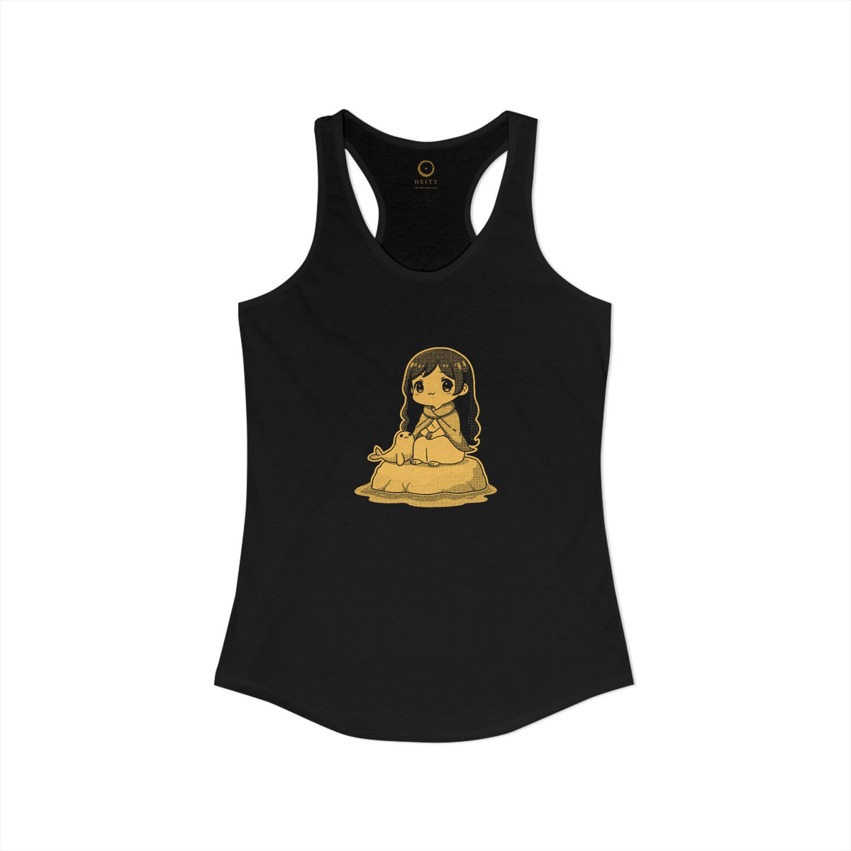 Selkie: Grey Selkie of Sule Skerry — Women's Racerback Tank
