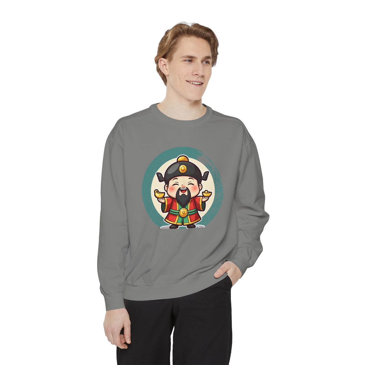 Caishen: Inviting Wealth and Treasure — Garment-Dyed Sweatshirt