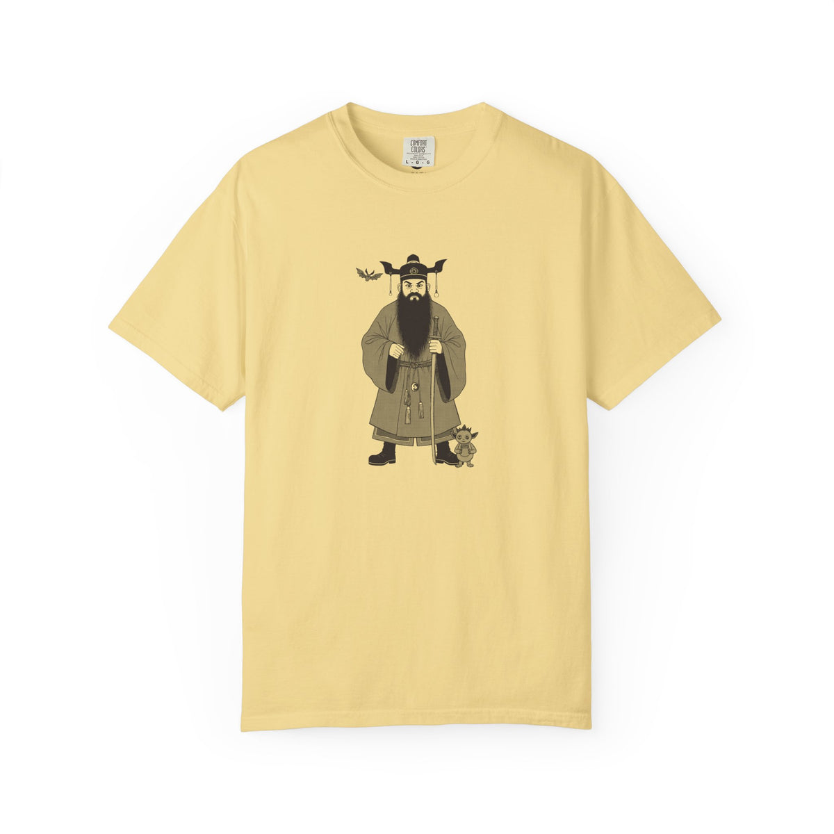 Zhong Kui: The Demon Queller — Garment-Dyed One-Ink Tee