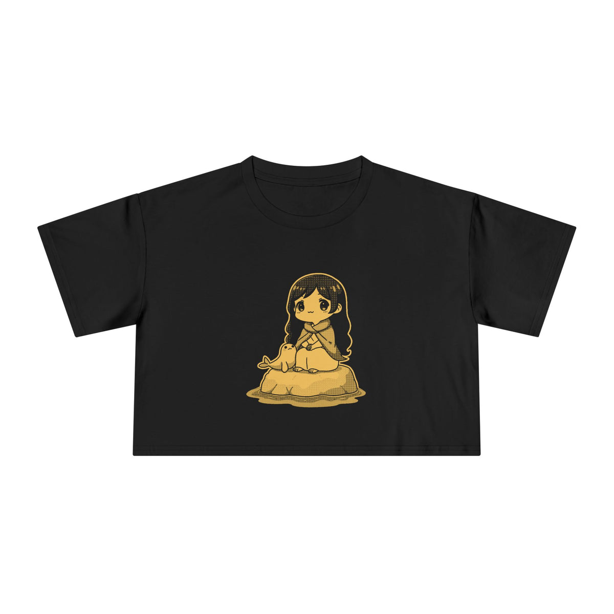 Selkie: Grey Selkie of Sule Skerry — Women's Crop Tee