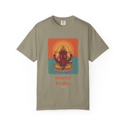 Ganesha · “First things first.” — Garment-Dyed T-Shirt