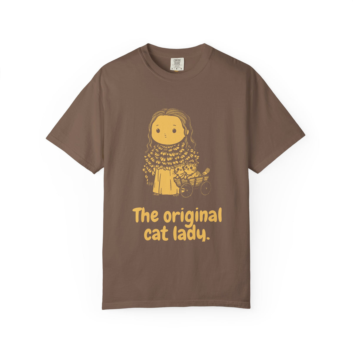 Freyja · “The original cat lady.” — Garment-Dyed One-Ink Tee
