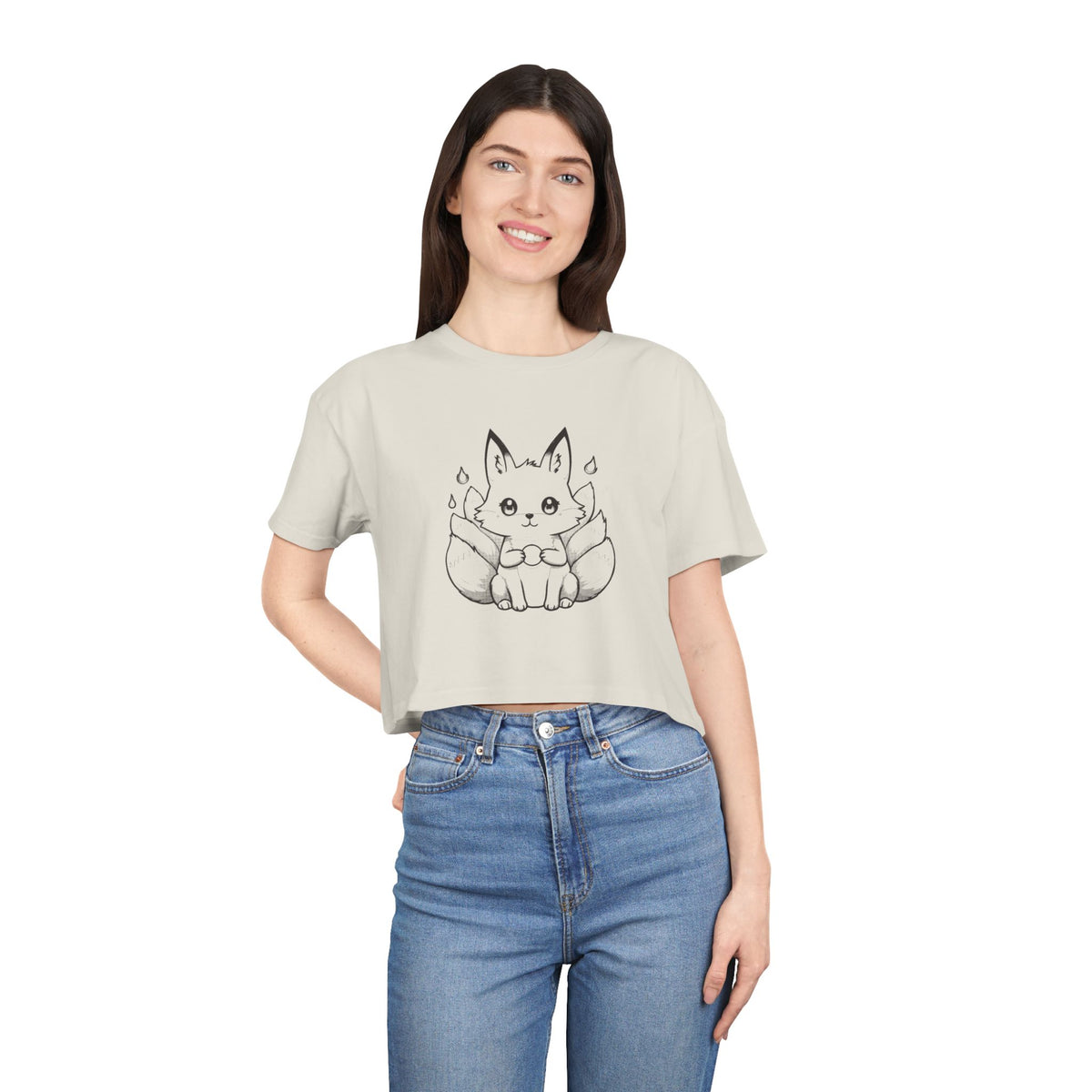 Kitsune: Messenger of Inari — Women's Crop Tee