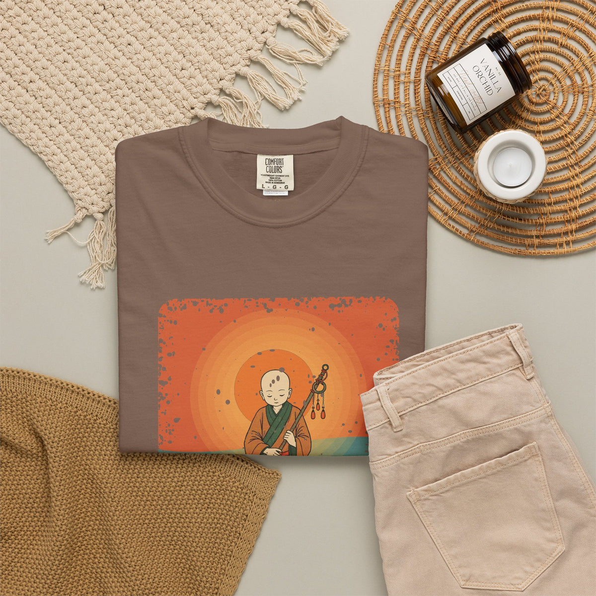 Jizō · “Travel buddy.” — Garment-Dyed T-Shirt