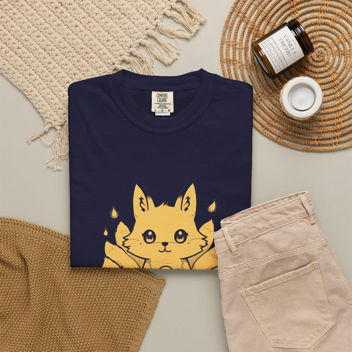 Kitsune · “Fox wedding weather.” — Garment-Dyed One-Ink Tee