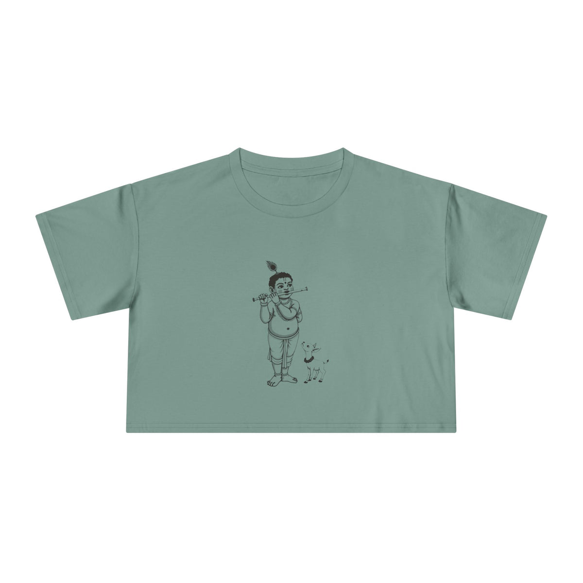 Krishna: Protector of Cows — Women's Crop Tee