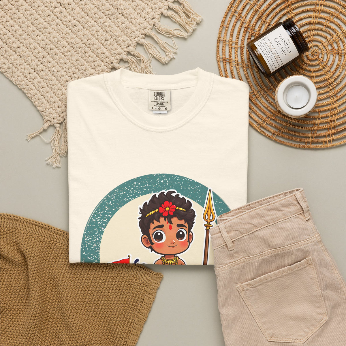 Murugan: Two Companions from One Tree — Garment-Dyed T-Shirt