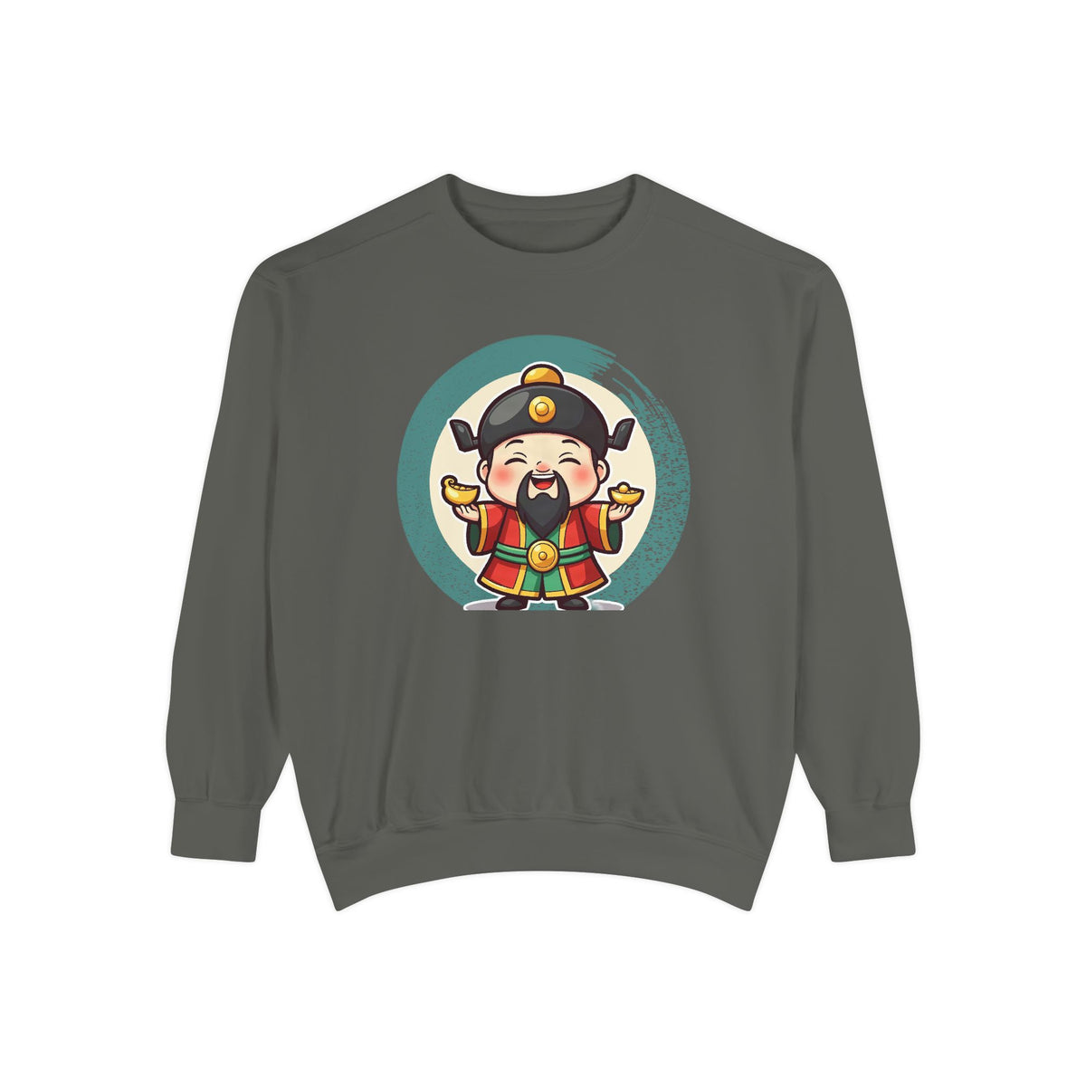 Caishen: Inviting Wealth and Treasure — Garment-Dyed Sweatshirt