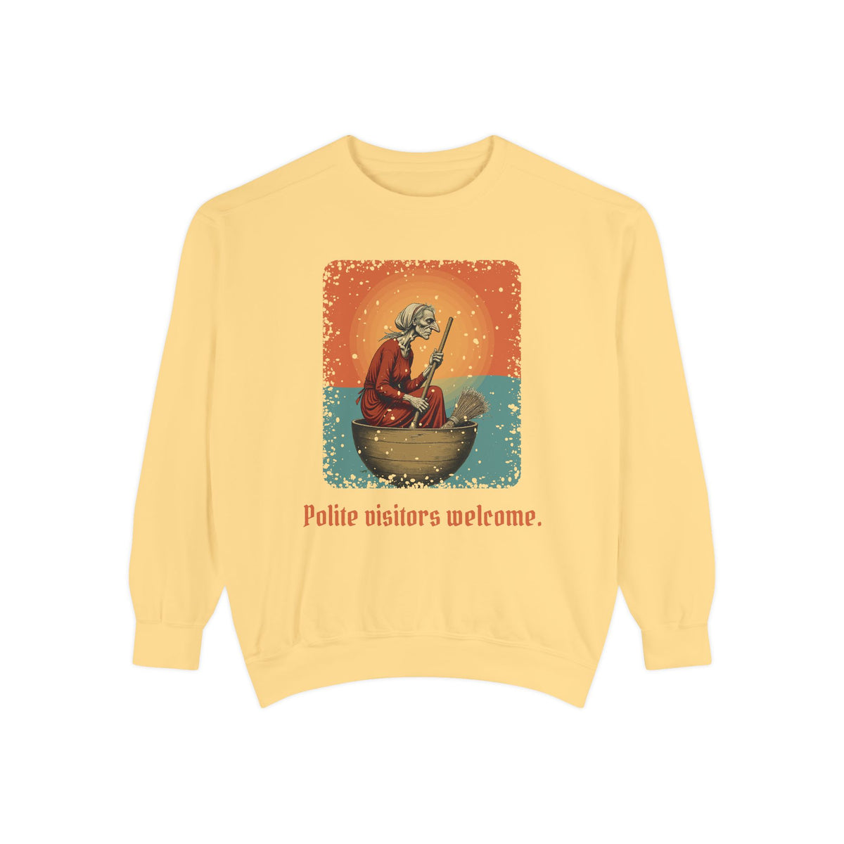 Baba Yaga: Bony Leg — Garment-Dyed Sweatshirt