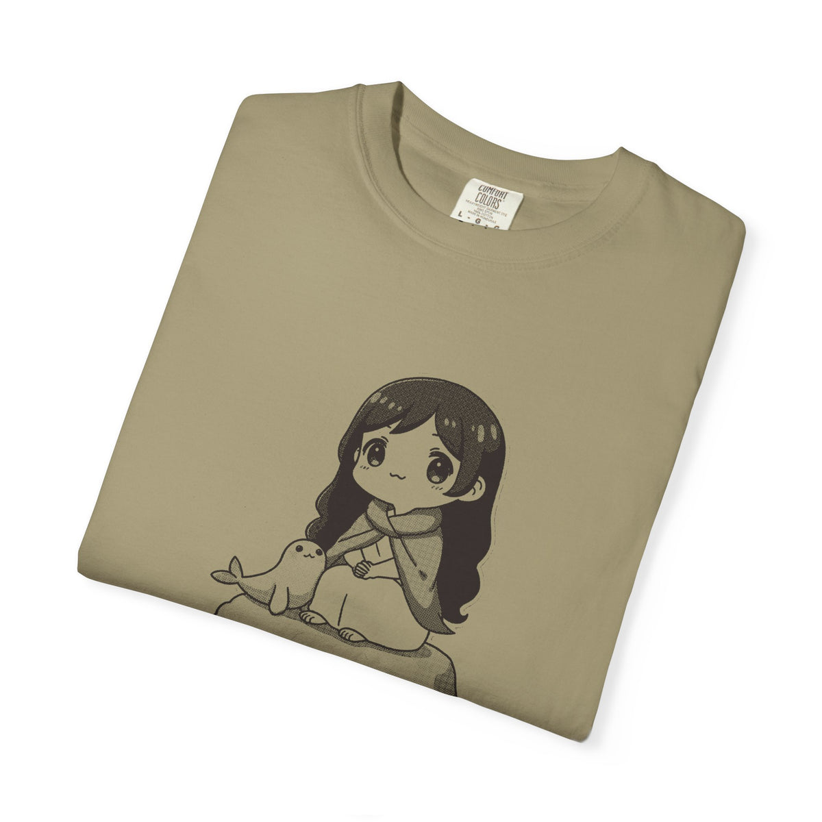 Selkie · “Land legs, sea heart.” — Garment-Dyed One-Ink Tee