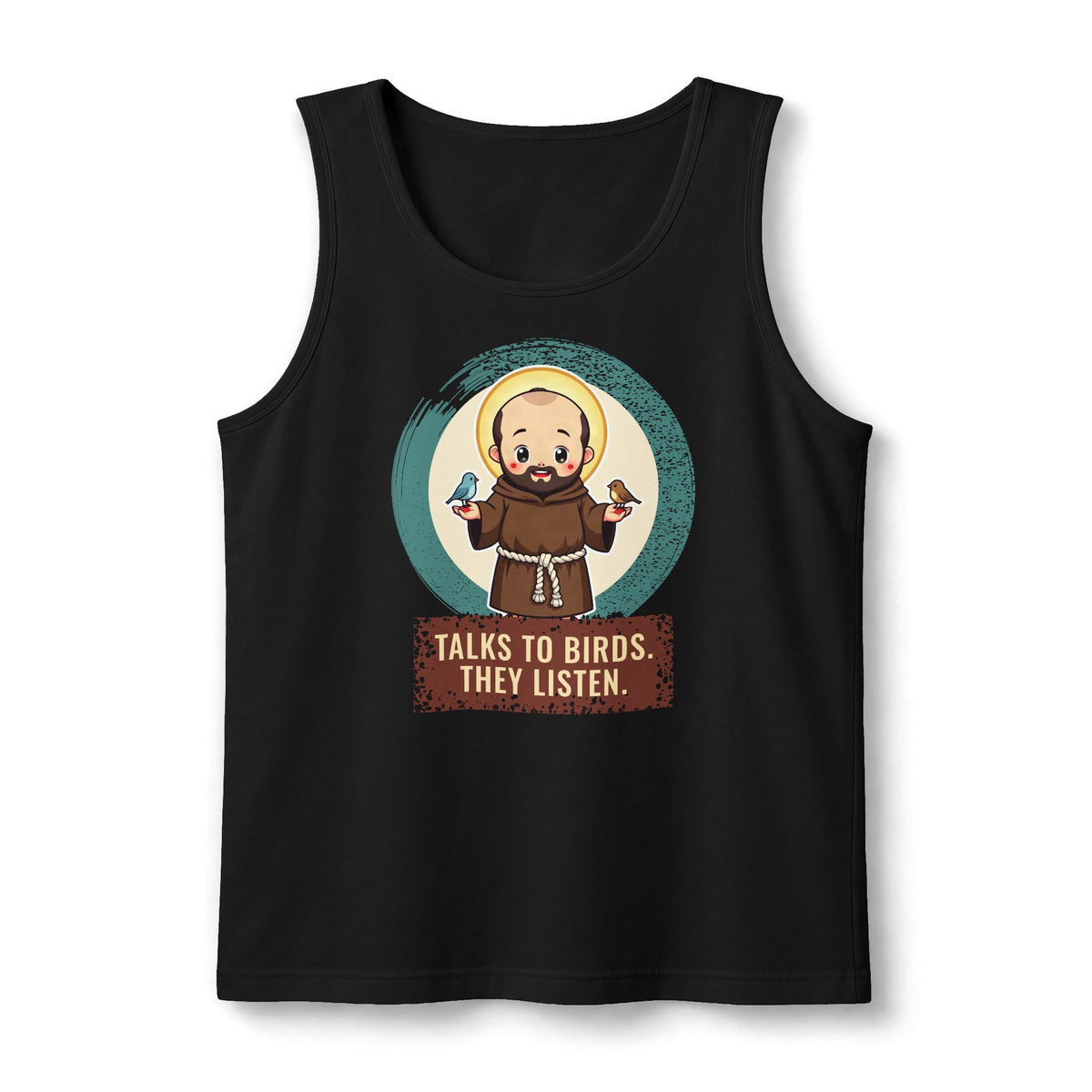 St Francis of Assisi: Preacher to the Birds — Unisex Muscle Tank