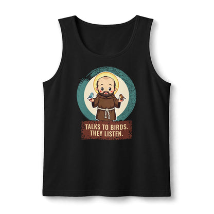 St Francis of Assisi: Preacher to the Birds — Unisex Muscle Tank