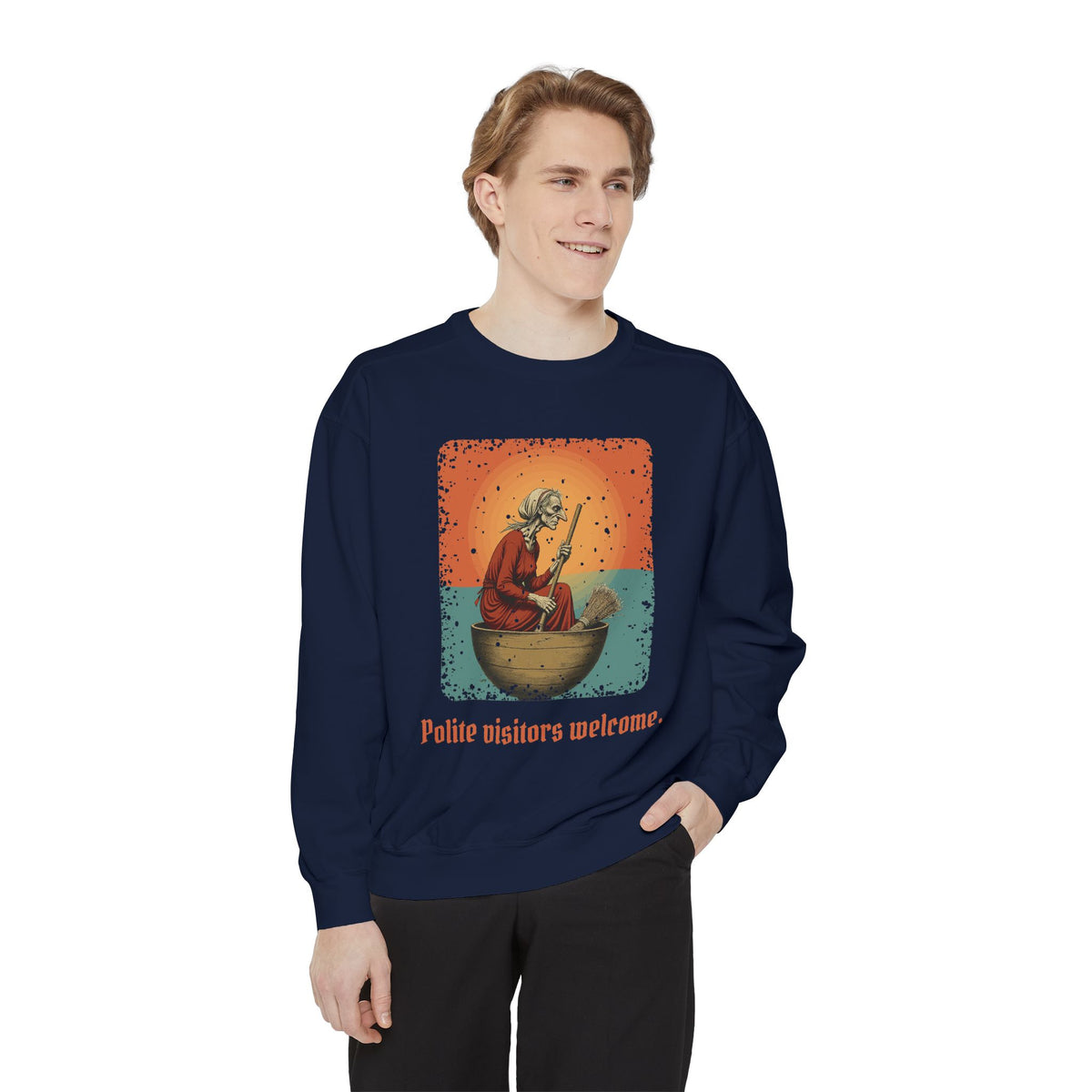 Baba Yaga: Bony Leg — Garment-Dyed Sweatshirt