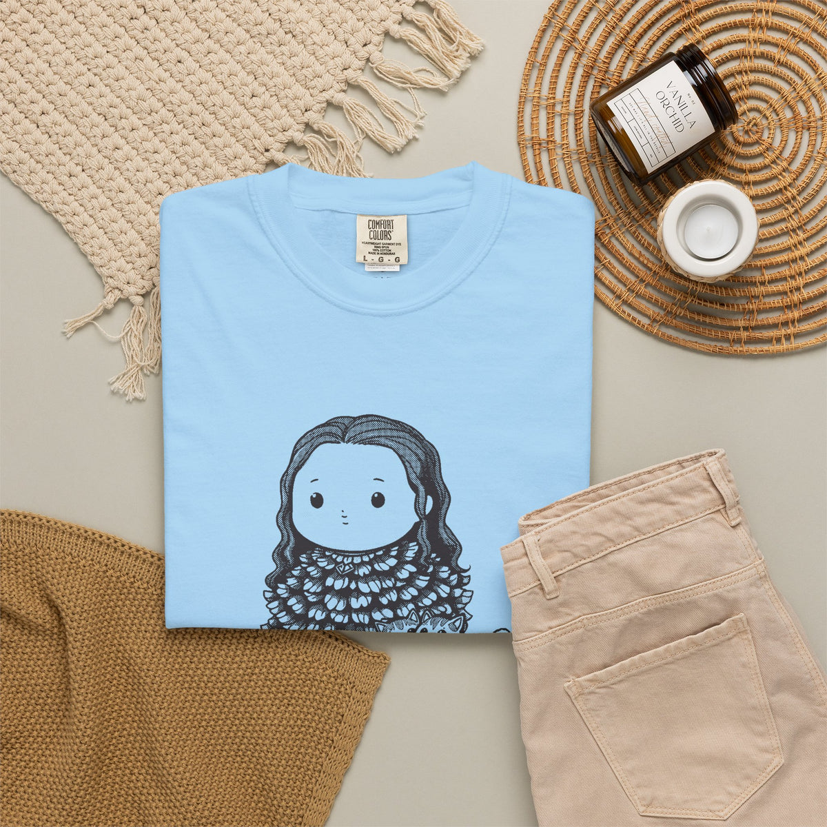 Freyja · “The original cat lady.” — Garment-Dyed One-Ink Tee