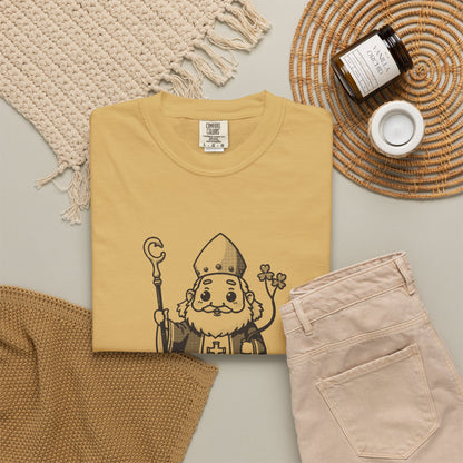 St Patrick · “He came back anyway.” — Garment-Dyed One-Ink Tee