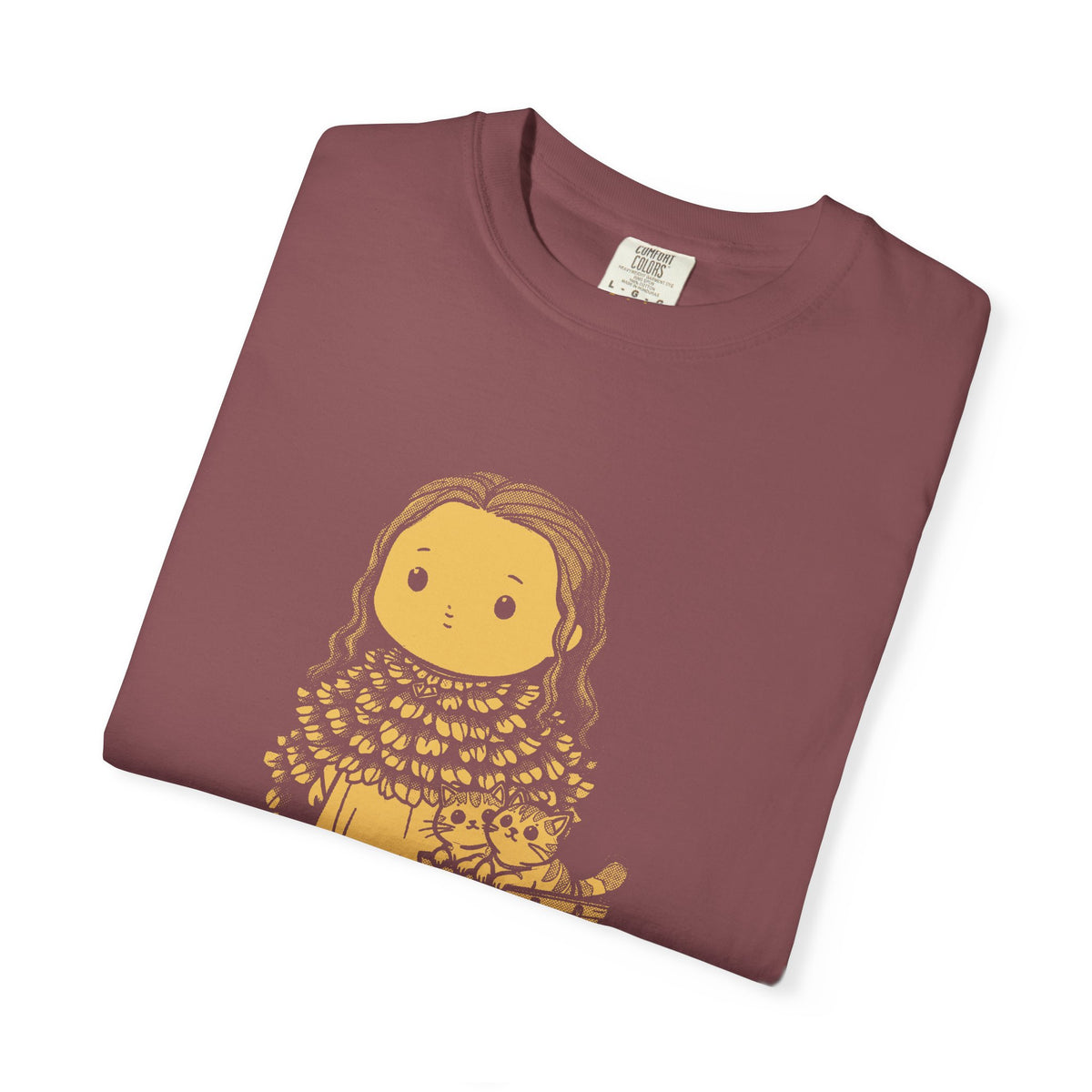 Freyja · “The original cat lady.” — Garment-Dyed One-Ink Tee