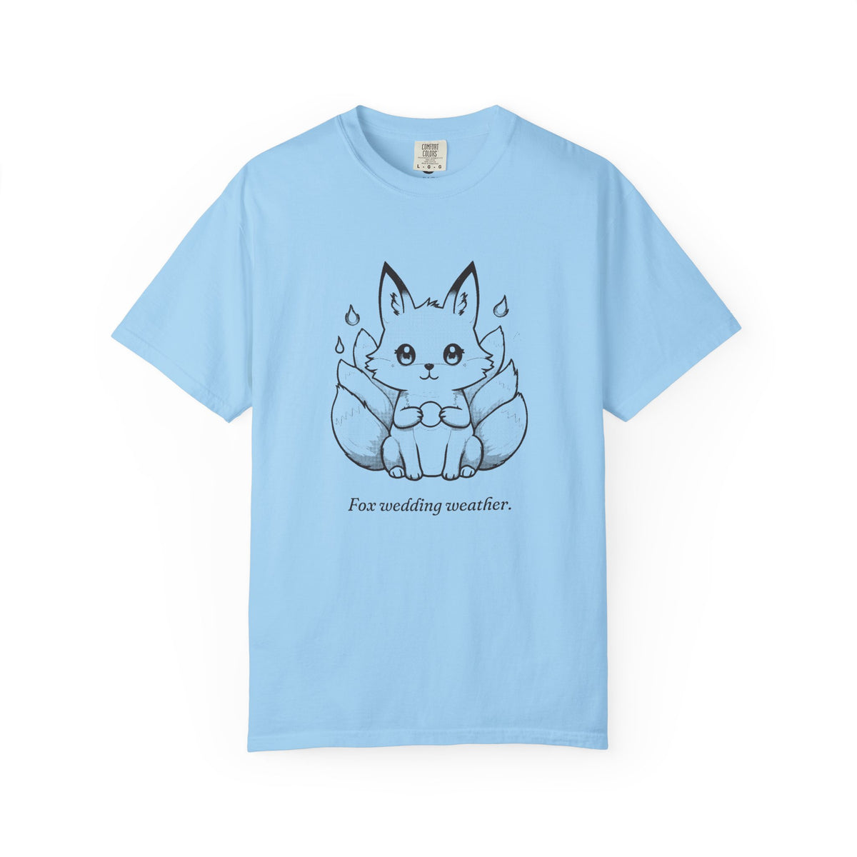 Kitsune · “Fox wedding weather.” — Garment-Dyed One-Ink Tee