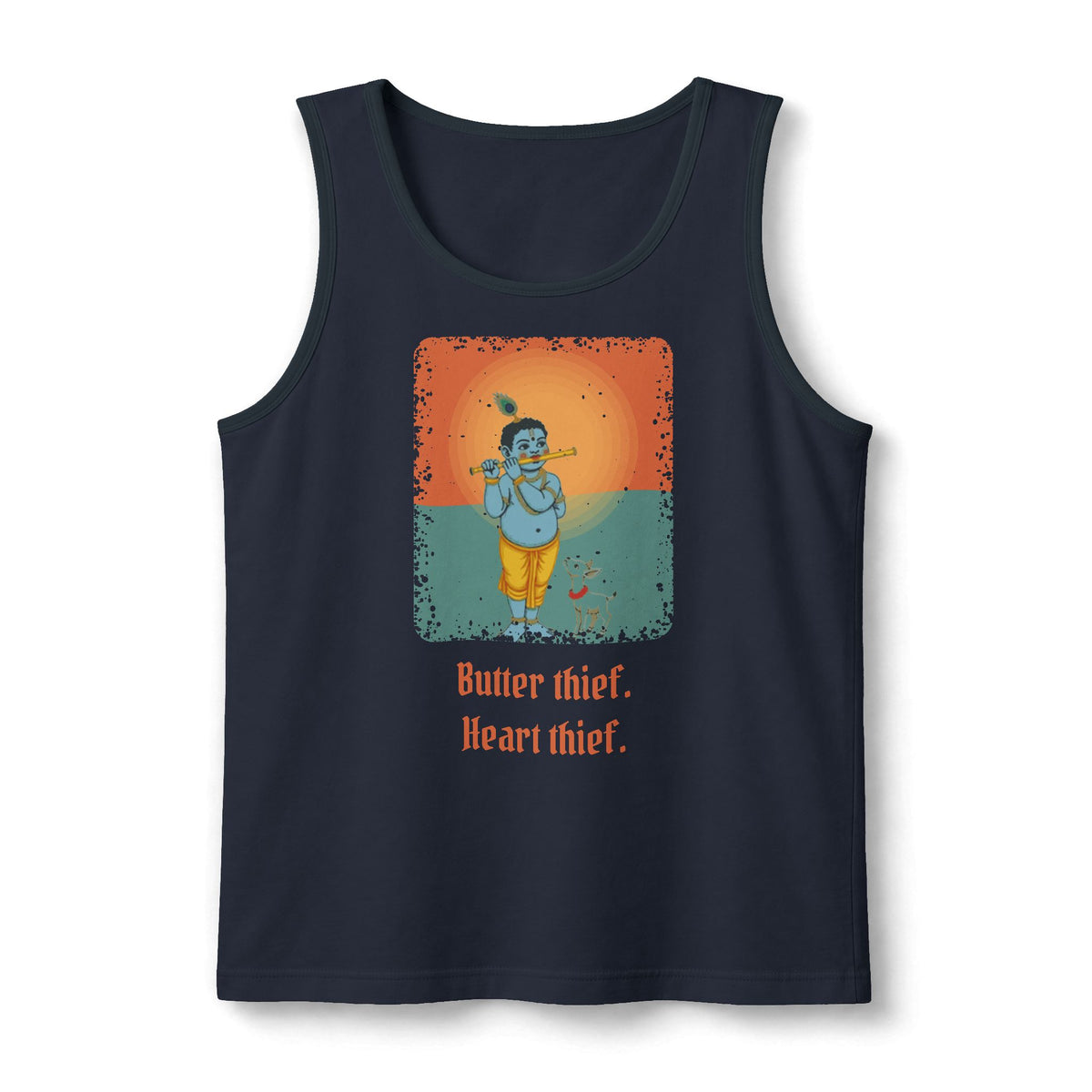 Krishna: Protector of Cows — Unisex Muscle Tank