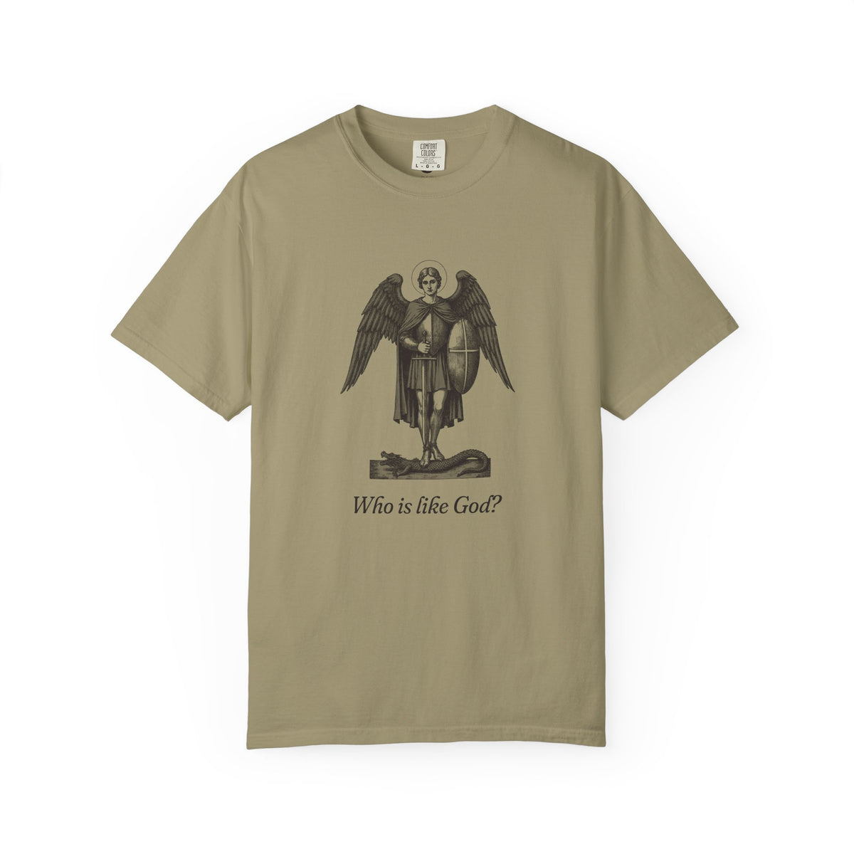 St Michael the Archangel: Chief Commander of Heaven — Garment-Dyed One-Ink Tee