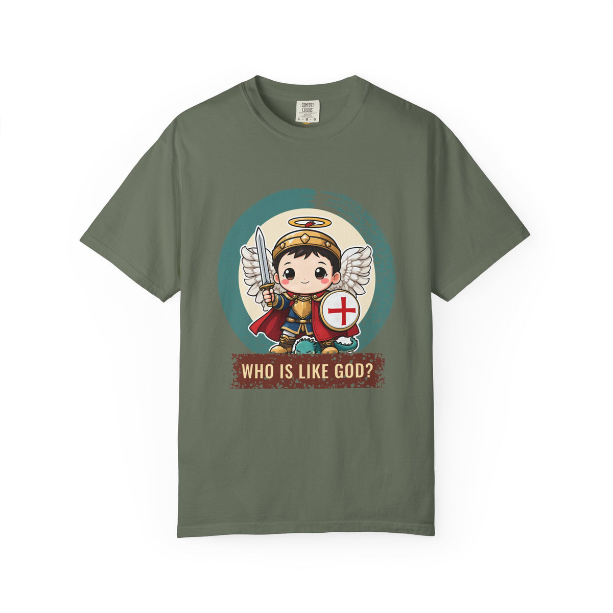 St Michael the Archangel · “Who is like God?” — Garment-Dyed T-Shirt