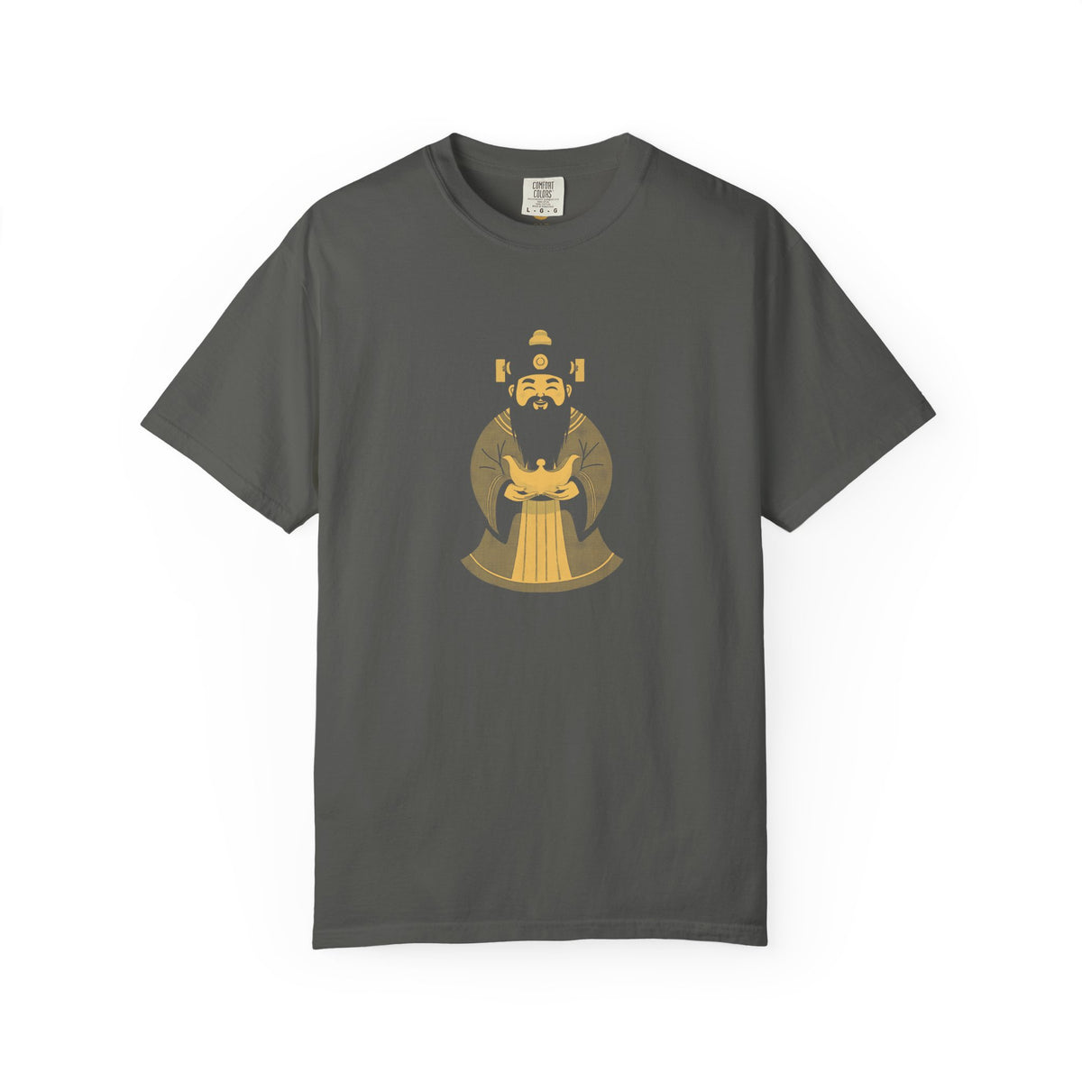 Caishen: The Civil God of Wealth — Garment-Dyed One-Ink Tee
