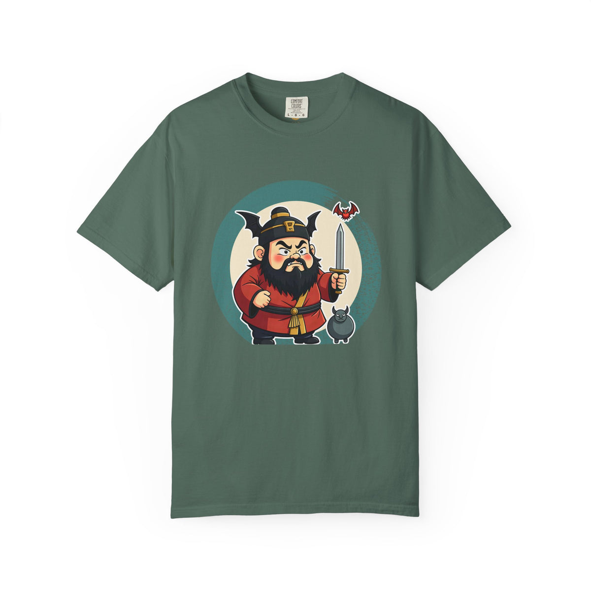 Zhong Kui: Bringer of the Five Blessings — Garment-Dyed T-Shirt