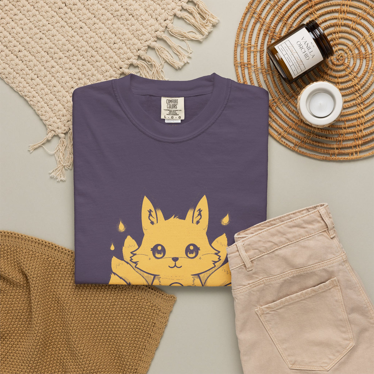 Kitsune · “Fox wedding weather.” — Garment-Dyed One-Ink Tee