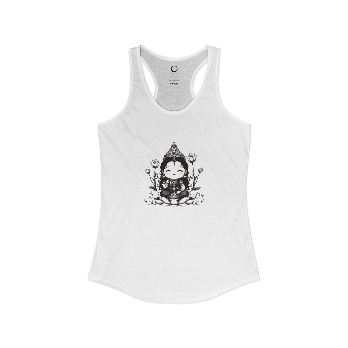 Lakshmi: She of the Lotus — Women's Racerback Tank