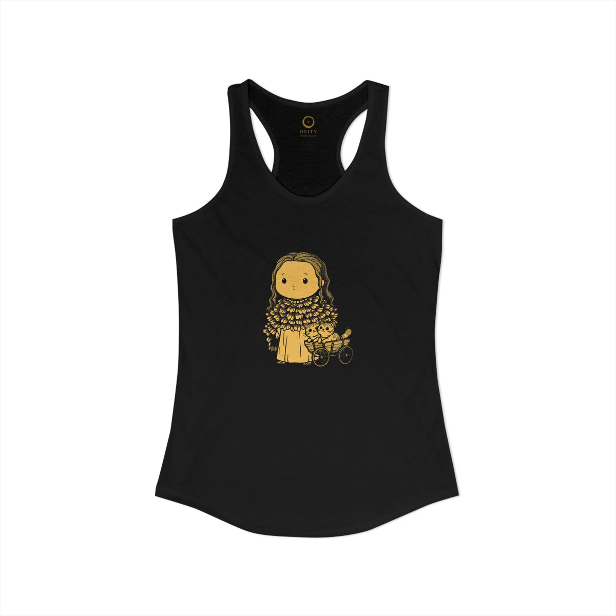 Freyja: Cats at the Reins — Women's Racerback Tank