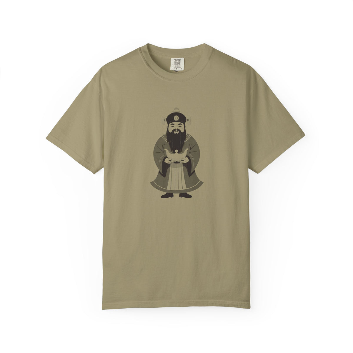 Caishen: The Civil God of Wealth — Garment-Dyed One-Ink Tee
