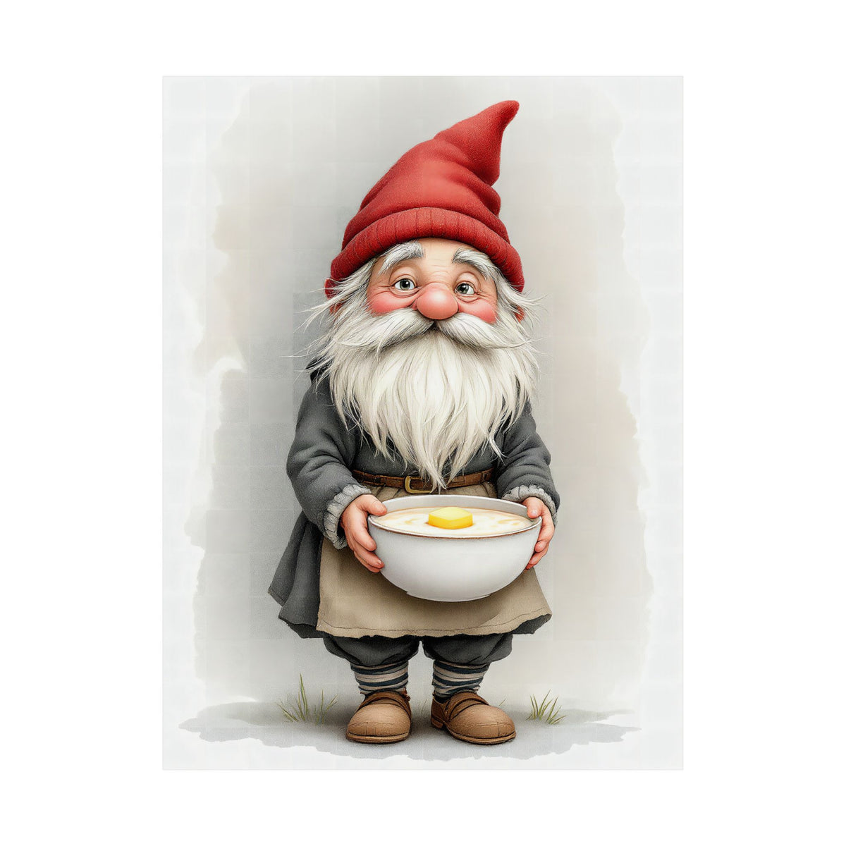 Tomte: The Little Farm Guardian — Art Print