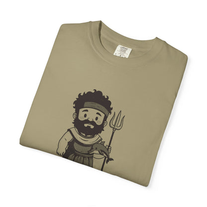Poseidon · “He got the sea.” — Garment-Dyed One-Ink Tee