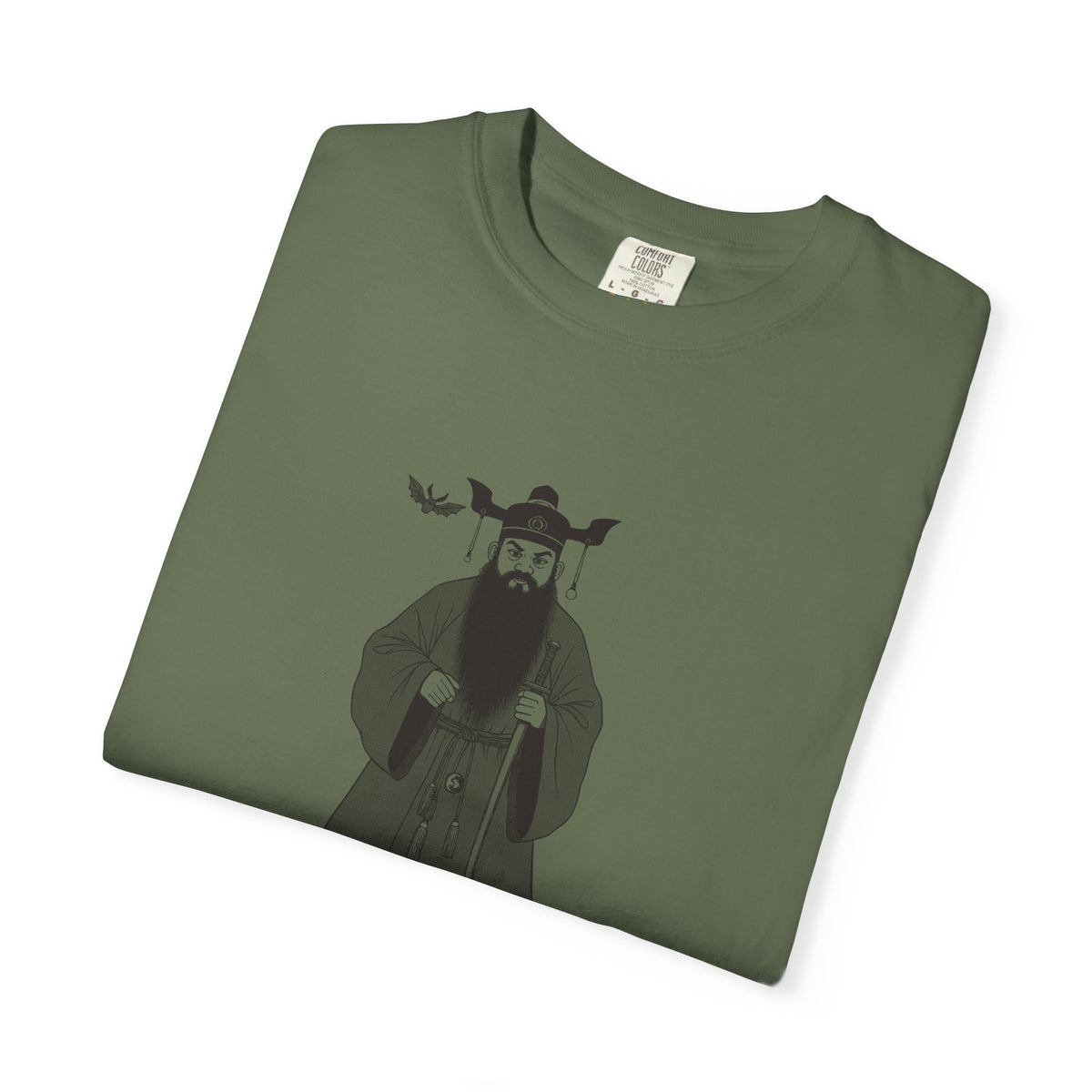 Zhong Kui: The Demon Queller — Garment-Dyed One-Ink Tee