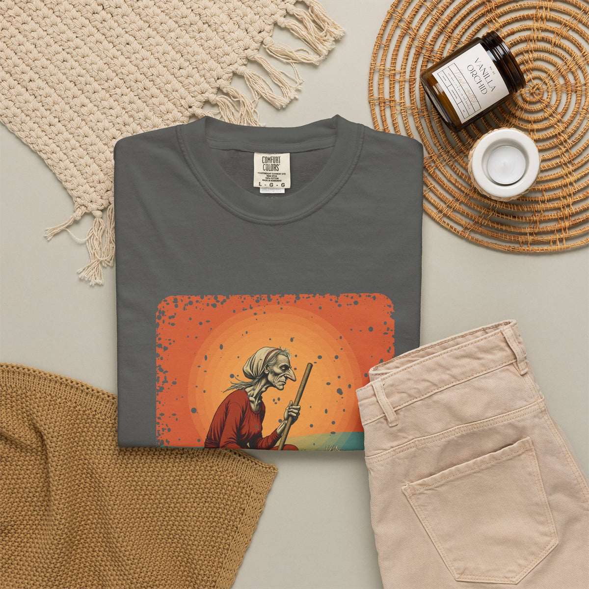 Baba Yaga: Bony Leg — Garment-Dyed T-Shirt