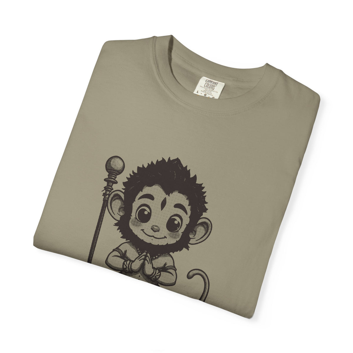 Hanuman · “Brought the whole mountain.” — Garment-Dyed One-Ink Tee