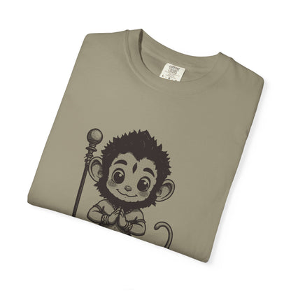 Hanuman · “Brought the whole mountain.” — Garment-Dyed One-Ink Tee