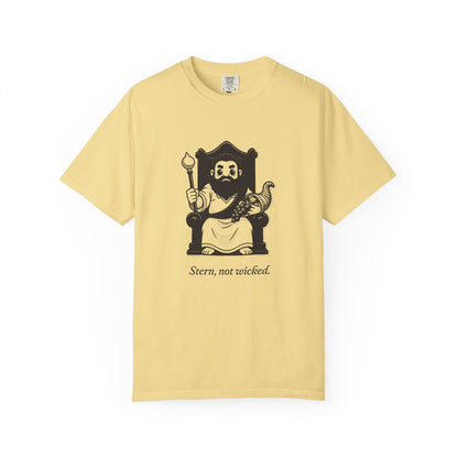 Hades · “Stern, not wicked.” — Garment-Dyed One-Ink Tee