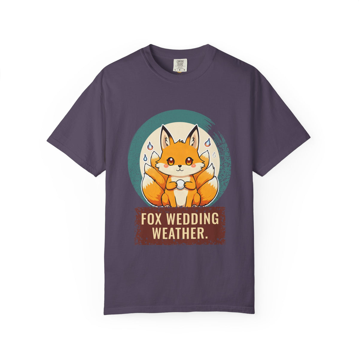 Kitsune · “Fox wedding weather.” — Garment-Dyed T-Shirt